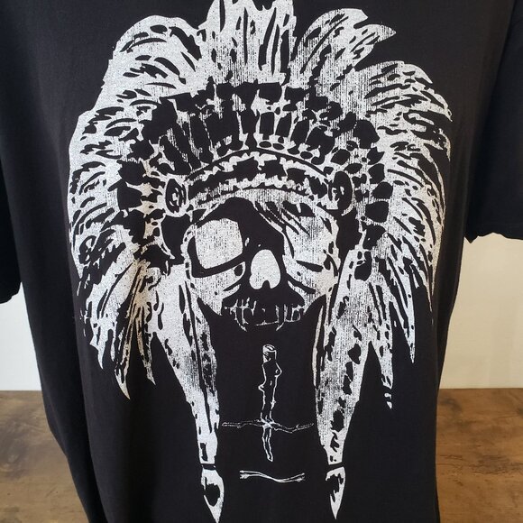 XL Black Lords of Gastown Tshirt w skull chief inverted cross silkscreen graphic - Picture 1 of 3